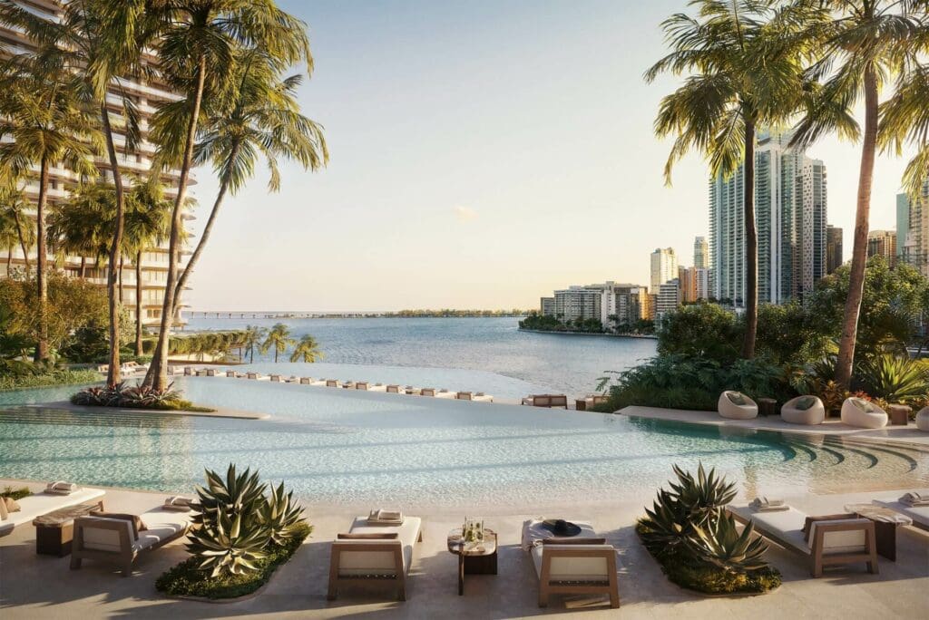 The Residences At Mandarin Oriental, Miami At One Island Drive Pool. 