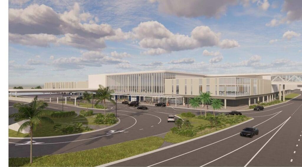 Rendering Of The Exterior Of Fort Lauderdale-Hollywood International Airport’s Terminal 5